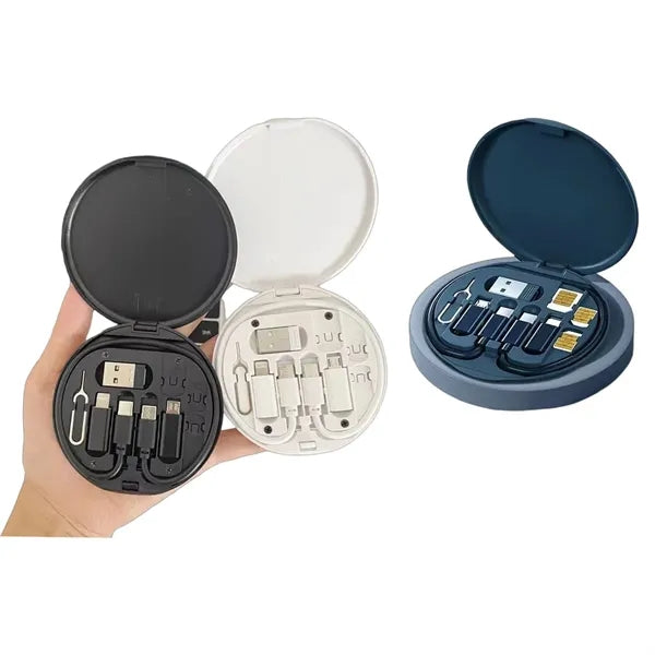 USB Adapter Kit Multi Type Charging Cable Case Card