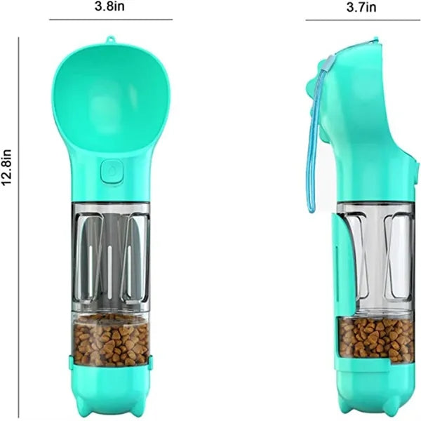 Dog Water Bottle with Poop Bags