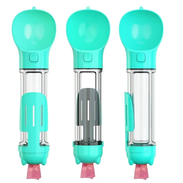 Dog Water Bottle with Poop Bags