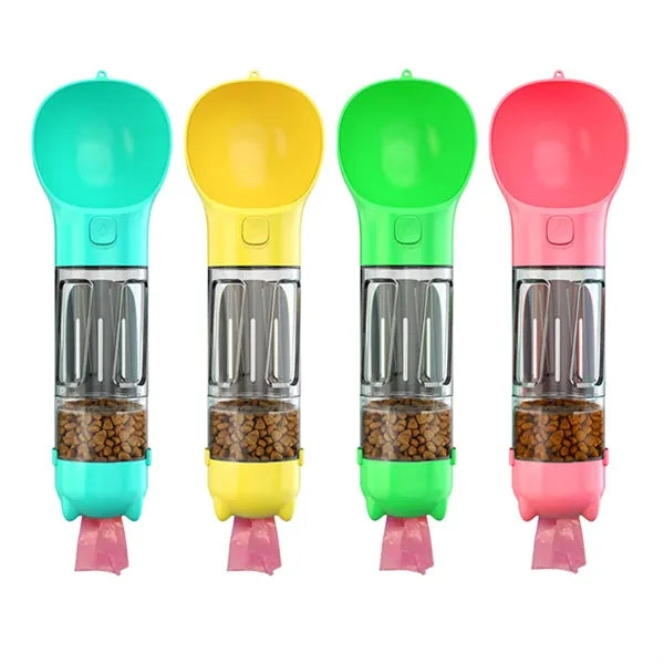 Dog Water Bottle with Poop Bags