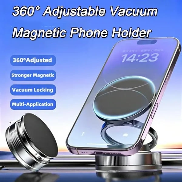 360 degree Magnetic Vacuum Car Phone Holder with Suction Cup