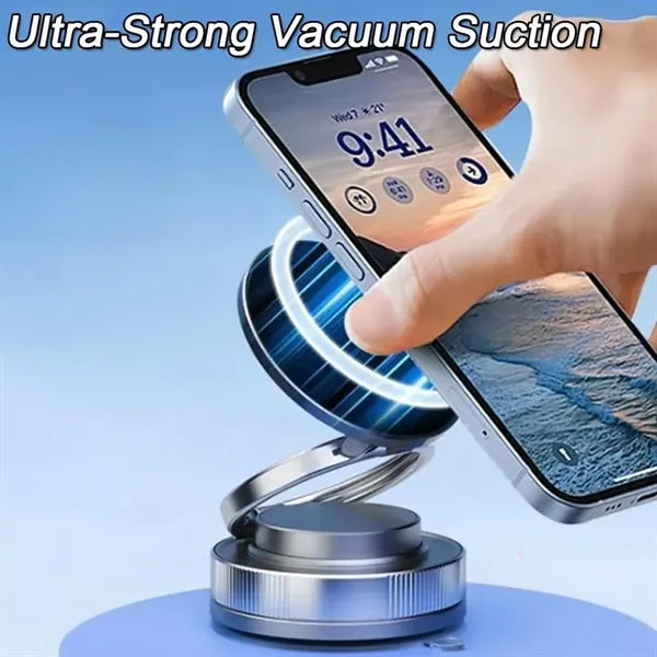 360 degree Magnetic Vacuum Car Phone Holder with Suction Cup