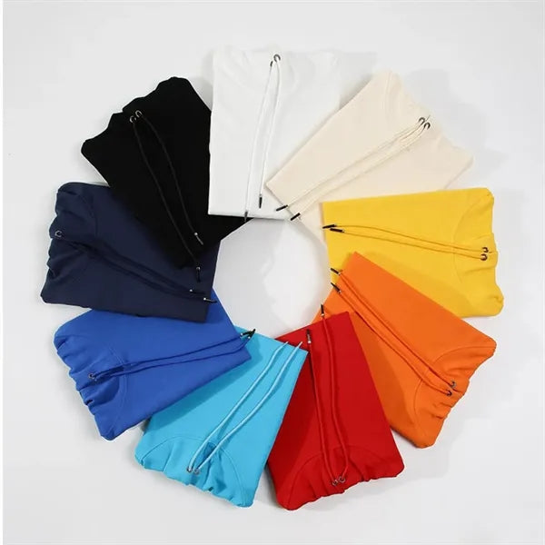 Unisex Pure Autumn Cotton Hooded Sweatshirt