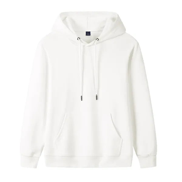 Unisex Pure Autumn Cotton Hooded Sweatshirt