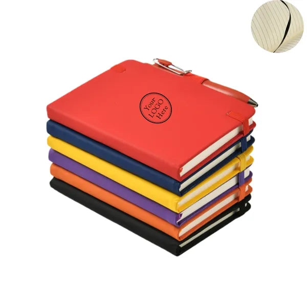 3.74" x 5.71" Mini Notebook with Retractable Pen - 80 Sheets