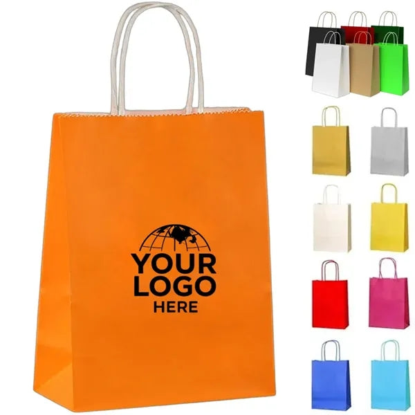 Eco-Friendly Kraft Brown Paper Shopping Bag with Handles