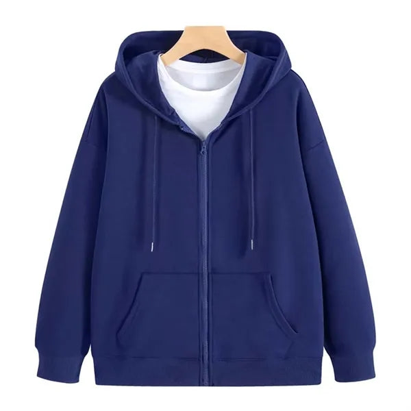 Zipper Hooded Cardigan Hoodie Sweatshirt