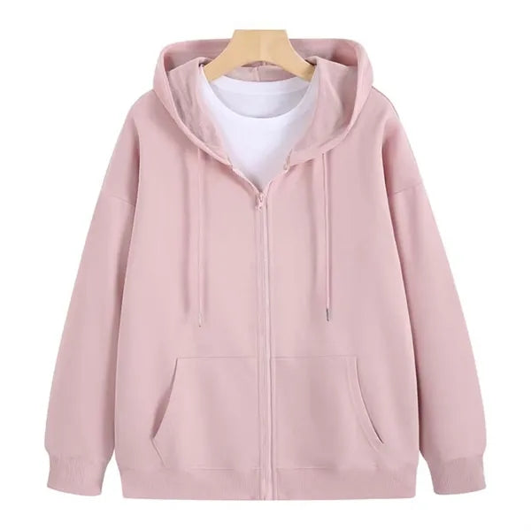 Zipper Hooded Cardigan Hoodie Sweatshirt