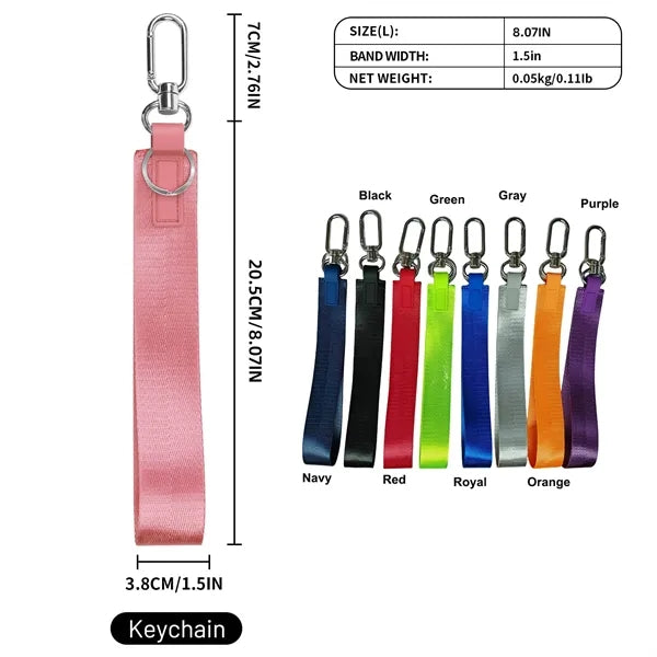 Hand Wrist Keychain Lanyard with Metal Clasp