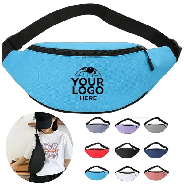 Unisex Crescent Sports Crossbody Chest and Waist Bag