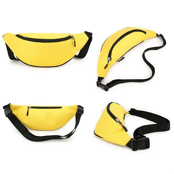 Unisex Crescent Sports Crossbody Chest and Waist Bag
