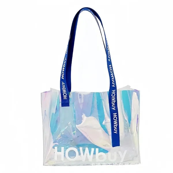 PVC single shoulder transparent shopping bag