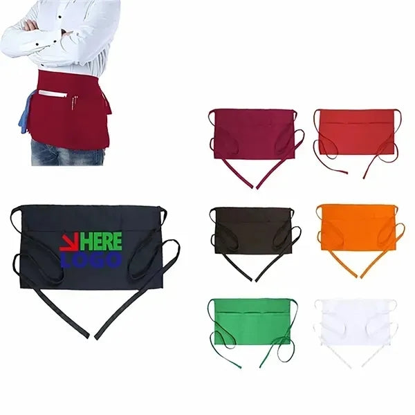 Three-Pocket Stylish Server Waist Aprons