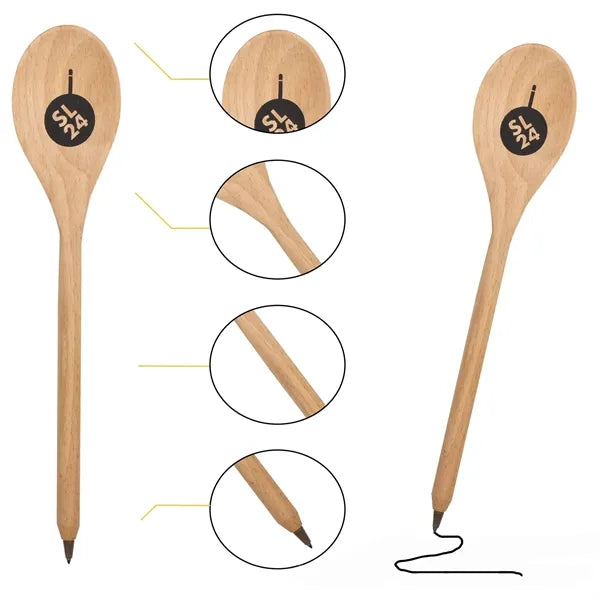 Wooden ecofriendly spoon pen