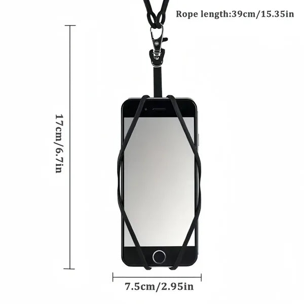Silicone phone lanyard clip