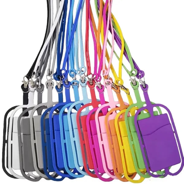 Silicone phone lanyard clip