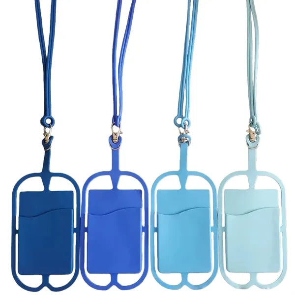 Silicone phone lanyard clip