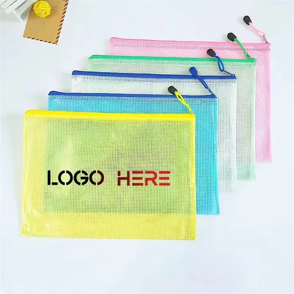 A4 transparent document bag zipper information bag