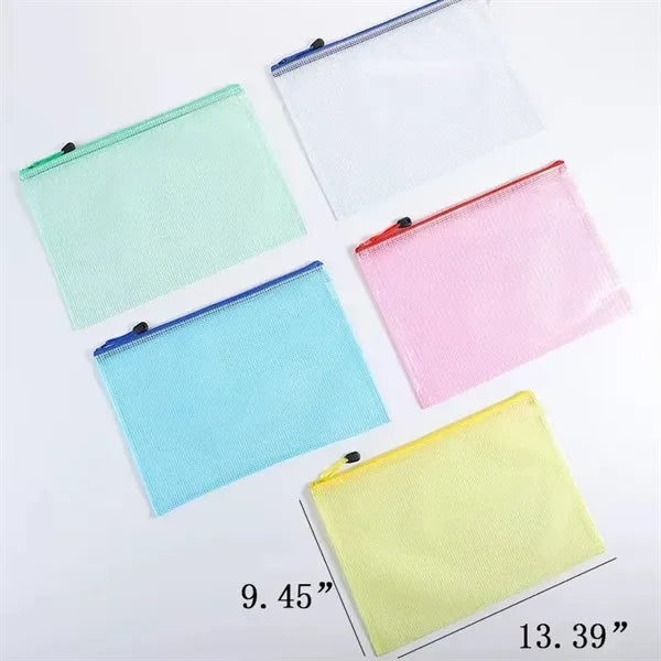 A4 transparent document bag zipper information bag