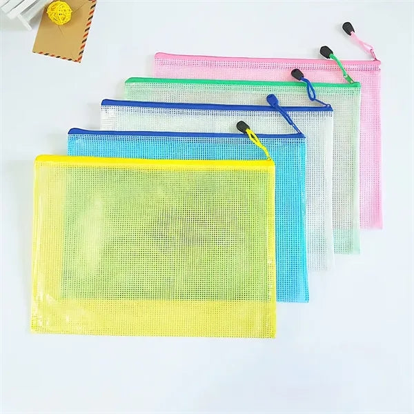 A4 transparent document bag zipper information bag