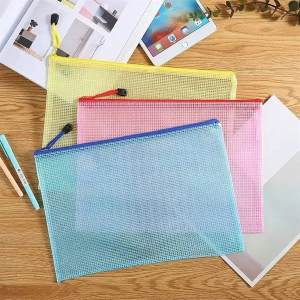 A4 transparent document bag zipper information bag