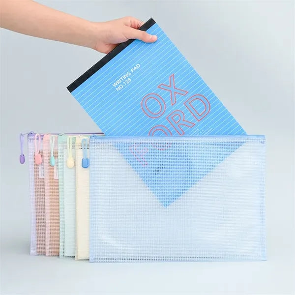 A4 transparent document bag zipper information bag