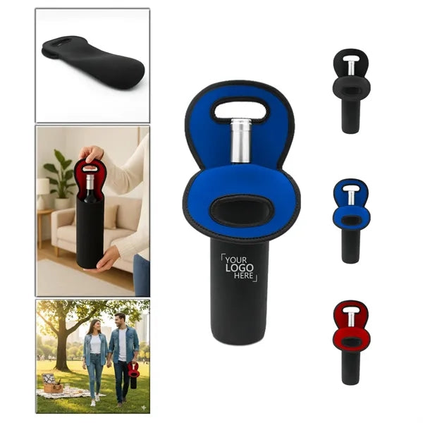 Wine Bottle Tote Bag