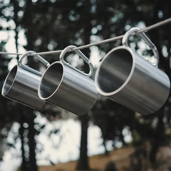Portable Camping Carabiner Mug