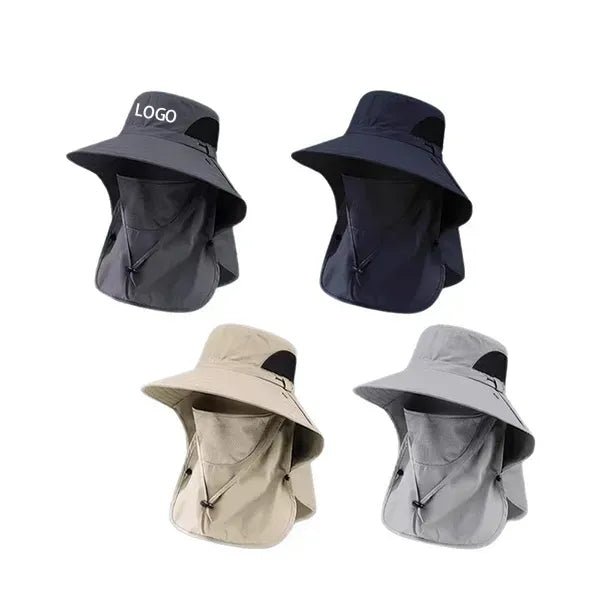 Sun Hat Wide Brim with Removable Neck Flap