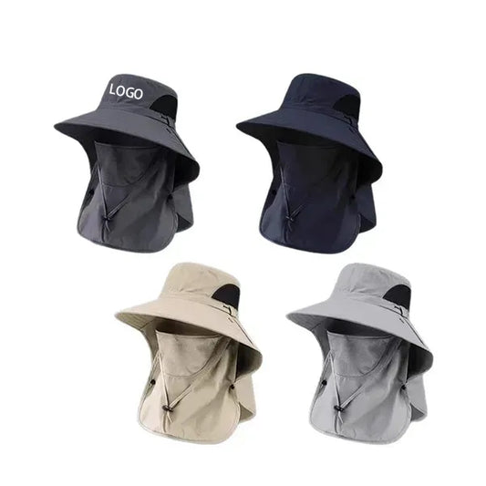 Sun Hat Wide Brim with Removable Neck Flap