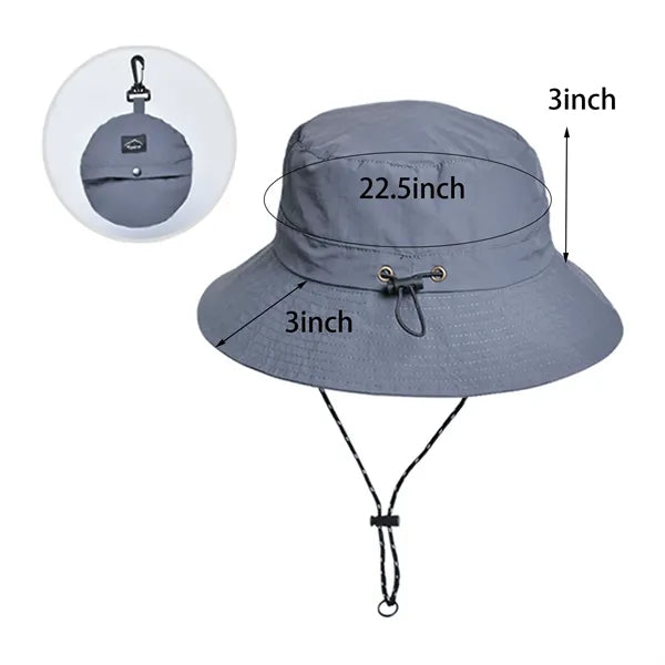 Waterproof Outdoor Bucket Hat with Wide Brim