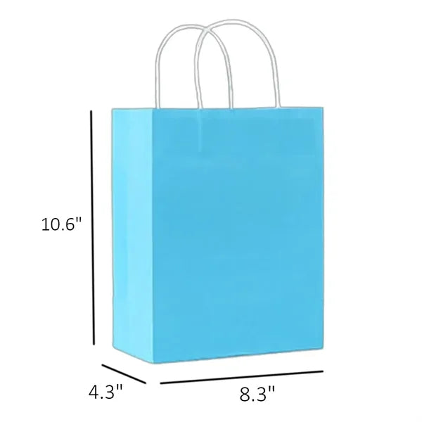 Multi-Color Kraft Paper Bags for Gifts and Packaging