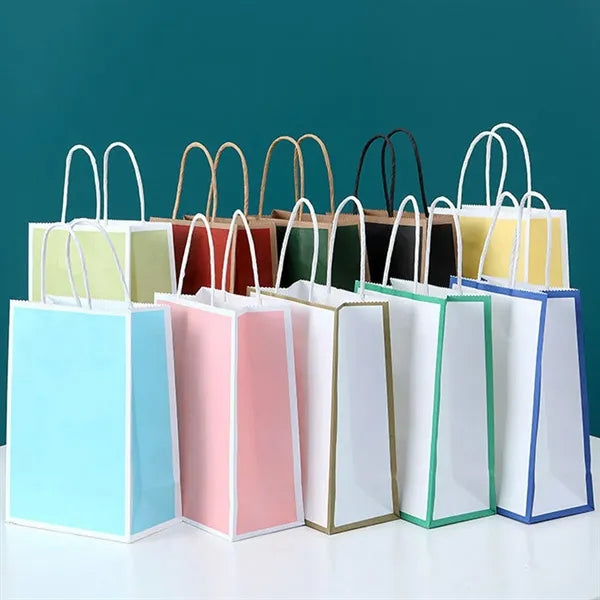 Multi-Color Kraft Paper Bags for Gifts and Packaging