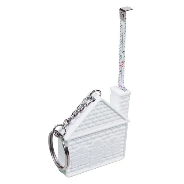 House Tape Measure Key Chain 3'