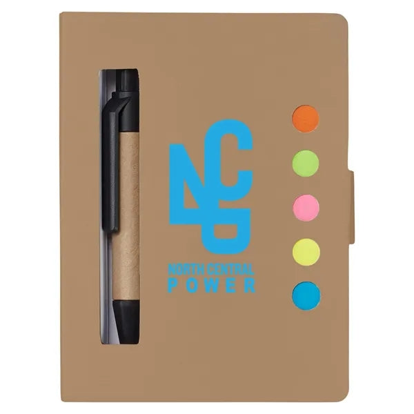 Stowaway Sticky Jotter With Pen