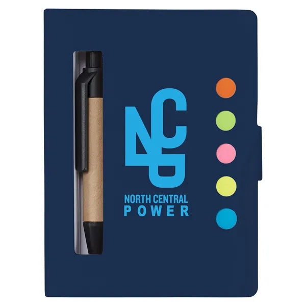 Stowaway Sticky Jotter With Pen