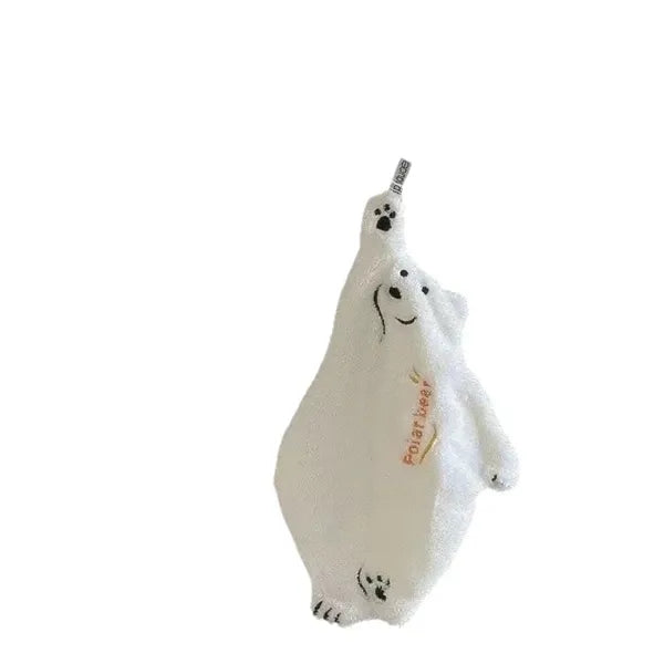 Polar Bear Hand Towel Hanging Washcloth