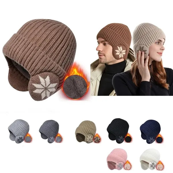 Winter Beanie Hats with Ear Flaps for Men Women
