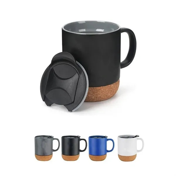 13 OZ Coffee Mug with Insulated Cork Bottom