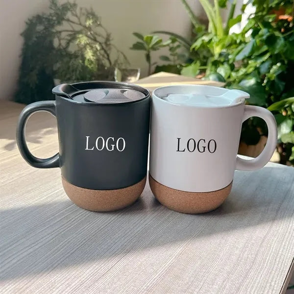 13 OZ Coffee Mug with Insulated Cork Bottom