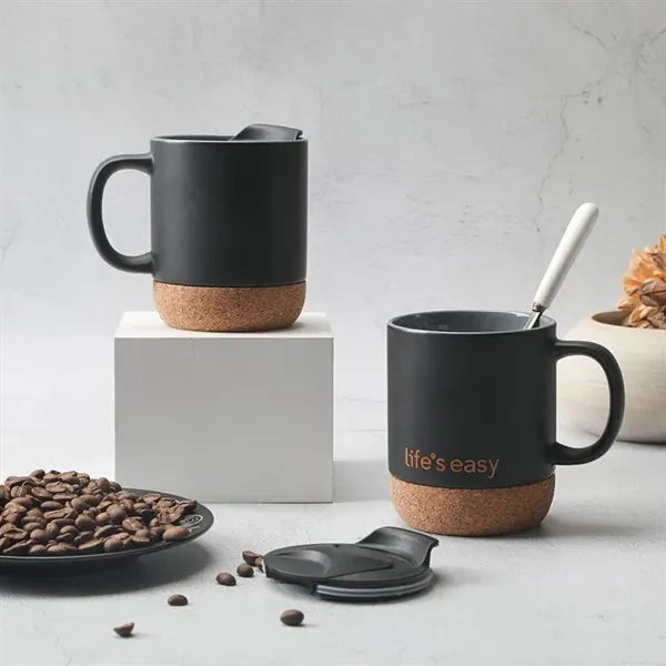 13 OZ Coffee Mug with Insulated Cork Bottom