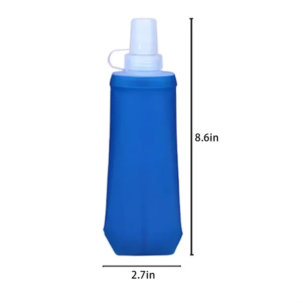 8oz TPU Collapsible Water Bottle With Lid