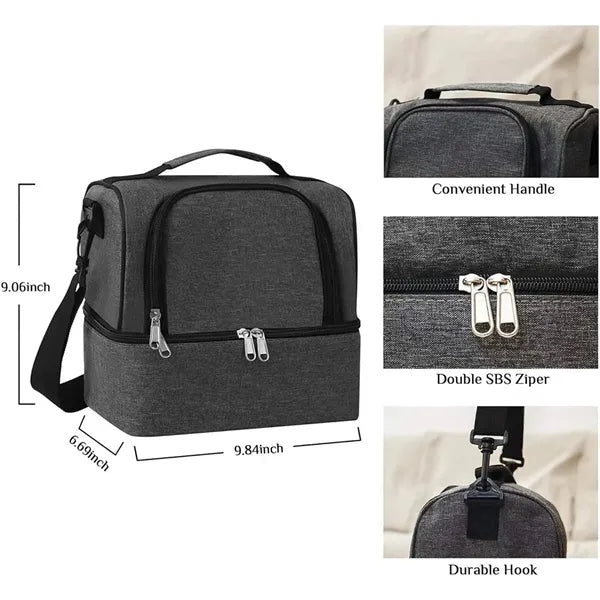 Insulated Lunch Cooler Tote Bag