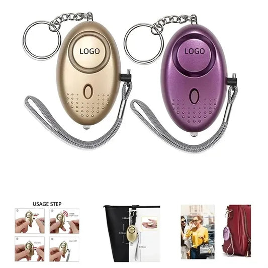 Self Defense Security Alarm Keychain with LED Light