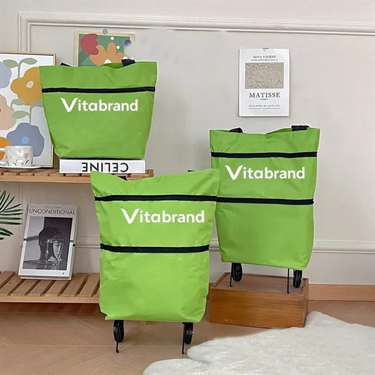 Folding Roller Portable Shopping Bag