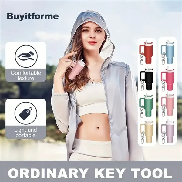 Multifunctional Mini Cup Keychain - Portable