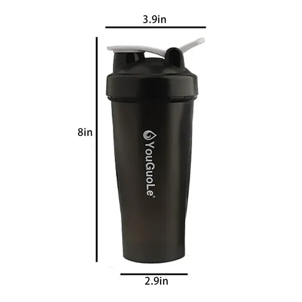 20oz Shaker Bottle With Wire Whisk Balls