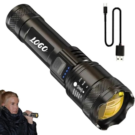 Waterproof Rechargeable LED Torch Light Wear Resistant