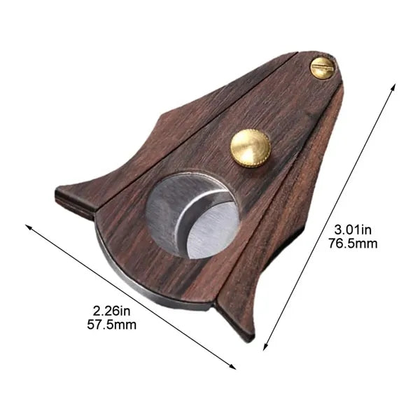 Portable Stainless Steel Double Blade Cigar Cutter Tool