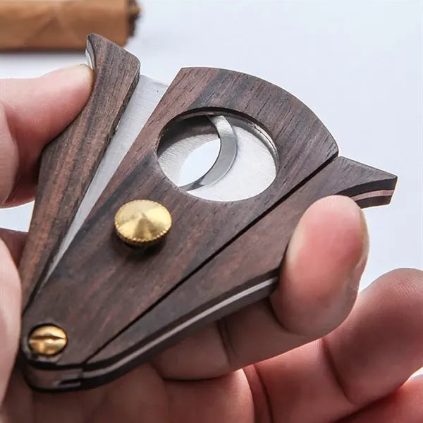Portable Stainless Steel Double Blade Cigar Cutter Tool
